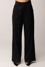 Meme Road Pantaloni Eleganti con Pinces M8433P NERO