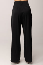 Meme Road Pantaloni Eleganti con Pinces M8433P NERO