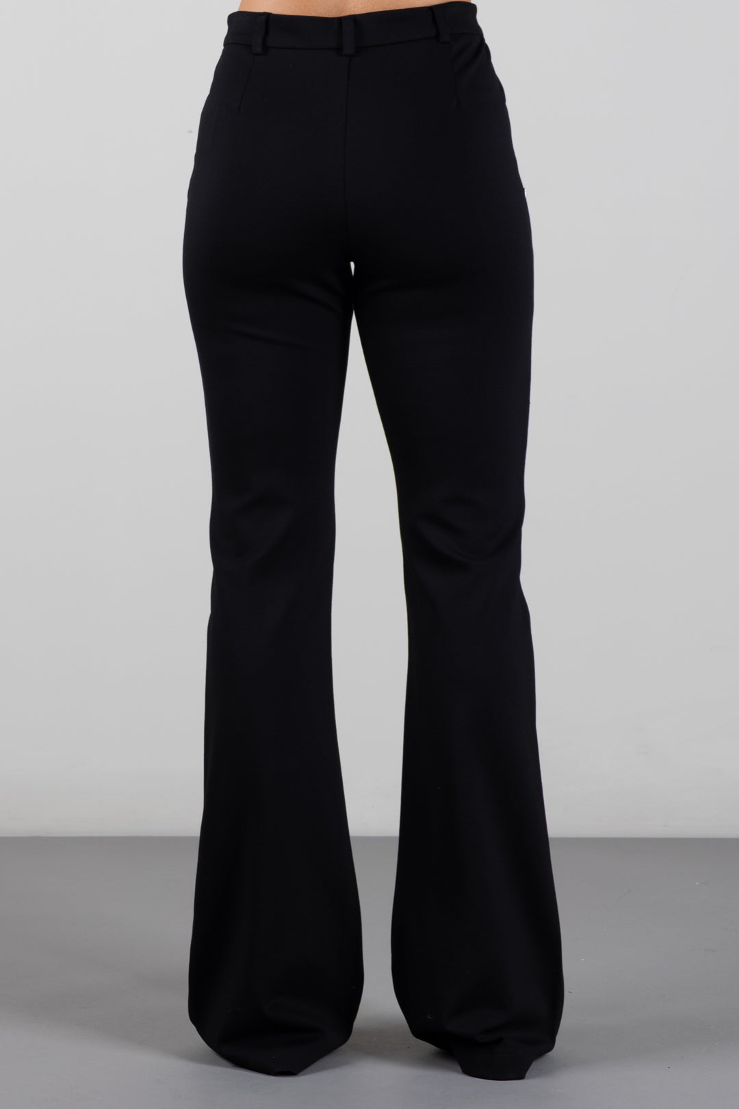 Manila Grace Pantaloni Flare Sartoriali a Vita Alta P004VU METEORITE :AI26