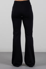 Manila Grace Pantaloni Flare Sartoriali a Vita Alta P004VU METEORITE :AI26