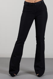 Manila Grace Pantaloni Flare Sartoriali P041PU METEORITE :AI26