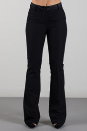 Manila Grace Pantaloni Flare Sartoriali P041PU METEORITE :AI26
