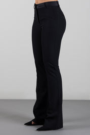 Manila Grace Pantaloni Flare Sartoriali P041PU METEORITE :AI26