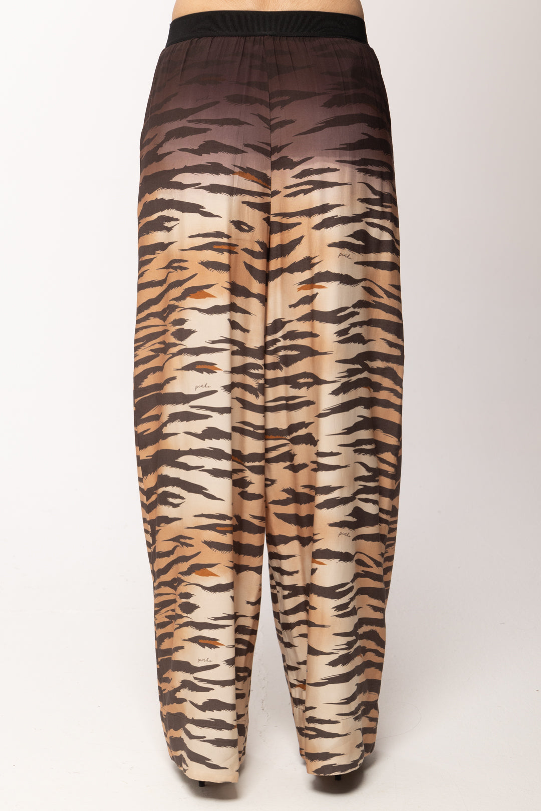 Pinko Pantaloni Fluidi con Stampa Tigrata 106550 A37R ZC8