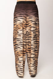 Pinko Pantaloni Fluidi con Stampa Tigrata 106550 A37R ZC8