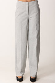 Patrizia Pepe Pantaloni Gamba Larga Sporty-chic 8P0674 A025 GRIGIO MELANGE