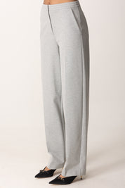 Patrizia Pepe Pantaloni Gamba Larga Sporty-chic 8P0674 A025 GRIGIO MELANGE