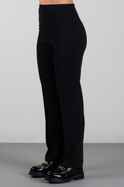 Elisabetta Franchi Bambina Pantaloni In Crêpe a Vita Alta con Gamba Dritta EFPA3380GA022.N000