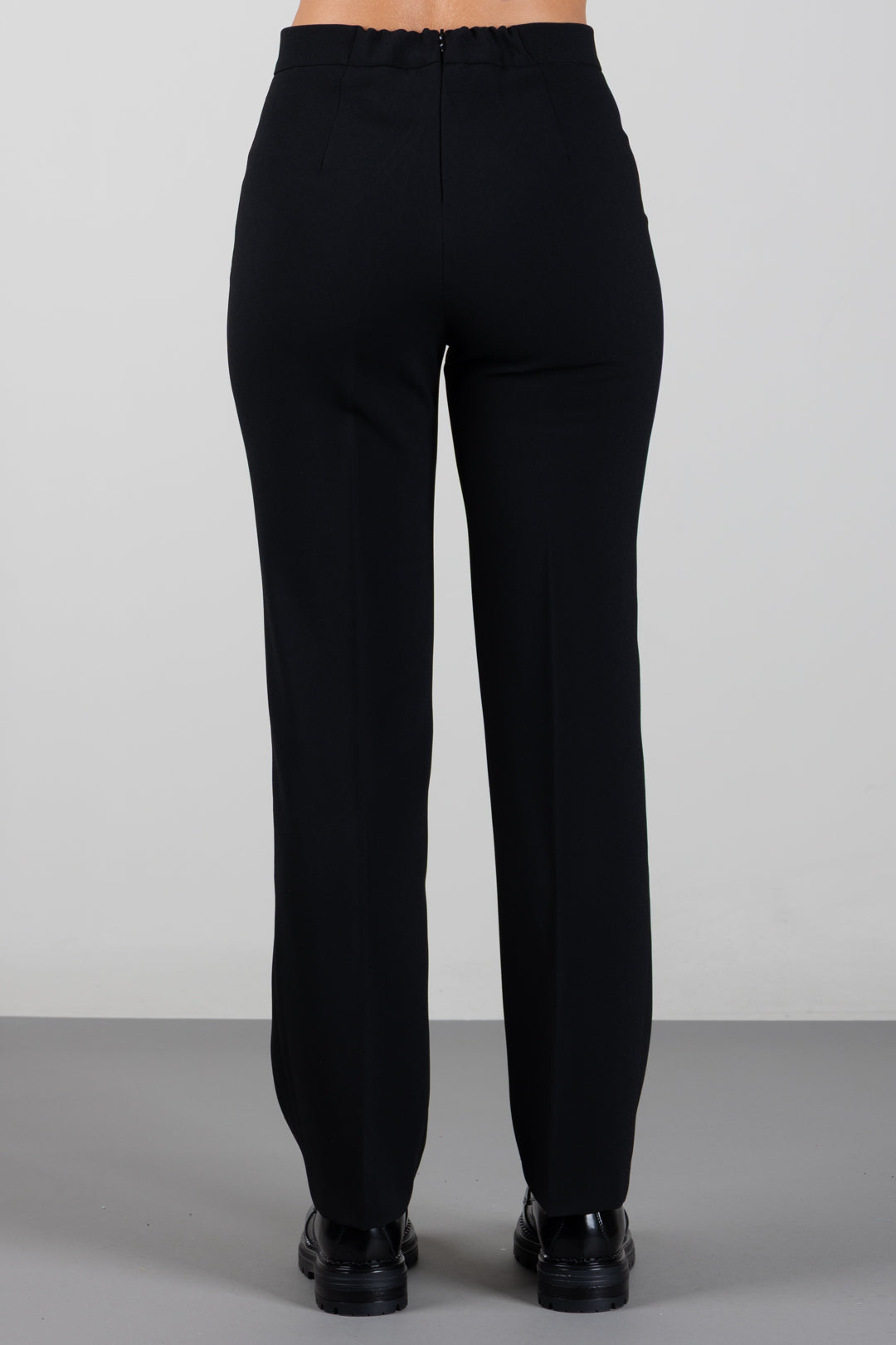 Elisabetta Franchi Bambina Pantaloni In Crêpe a Vita Alta con Gamba Dritta EFPA3380GA022.N000