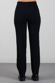 Elisabetta Franchi Bambina Pantaloni In Crêpe a Vita Alta con Gamba Dritta EFPA3380GA022.N000