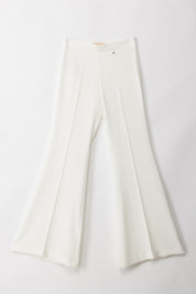 Elisabetta Franchi Bambina Pantaloni In Crepe Flare PANNA CHIARO