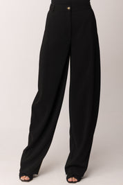 Elisabetta Franchi Pantaloni In Crêpe Leggero PA17861E2 NERO