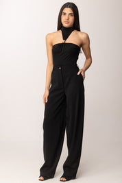 Elisabetta Franchi Pantaloni In Crêpe Leggero PA17861E2 NERO