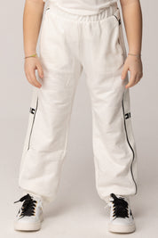 Elisabetta Franchi Bambina Pantaloni In Felpa con Bande Laterali Logate EFPA3160FF002.0275