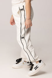 Elisabetta Franchi Bambina Pantaloni In Felpa con Bande Laterali Logate EFPA3160FF002.0275