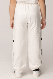 Elisabetta Franchi Bambina Pantaloni In Felpa con Bande Laterali Logate EFPA3160FF002.0275