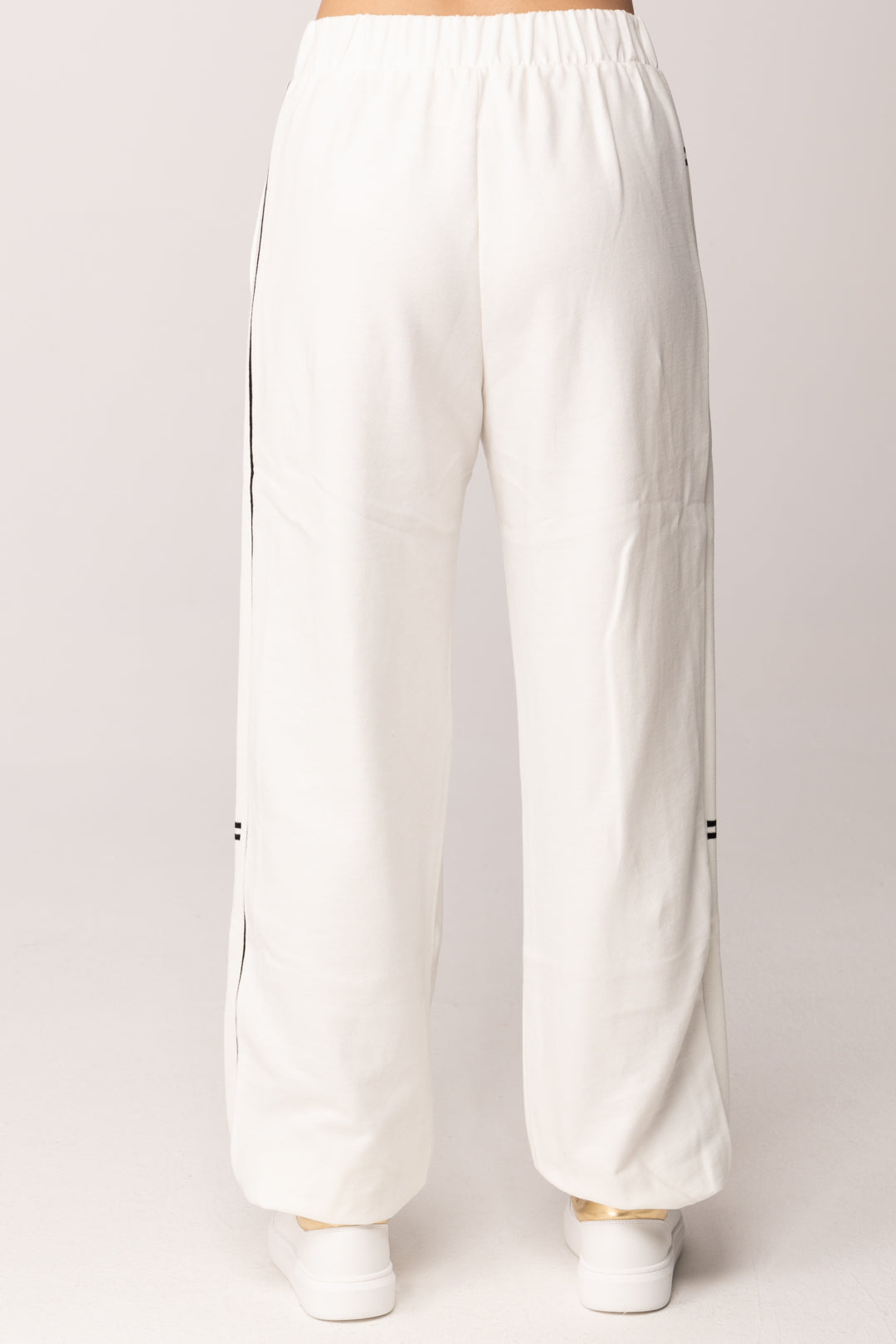 Elisabetta Franchi Bambina Pantaloni In Felpa con Bande Laterali Logate EFPA3160FF002.0275