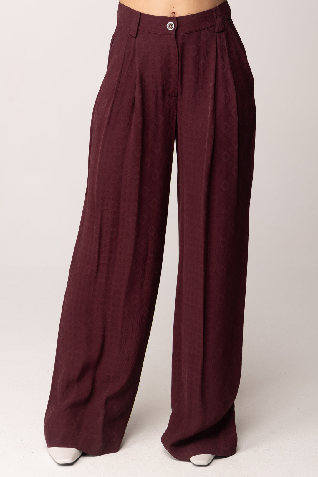 Pinko Pantaloni In Jacquard con Motivo Cravatteria 106203 A33H RR7