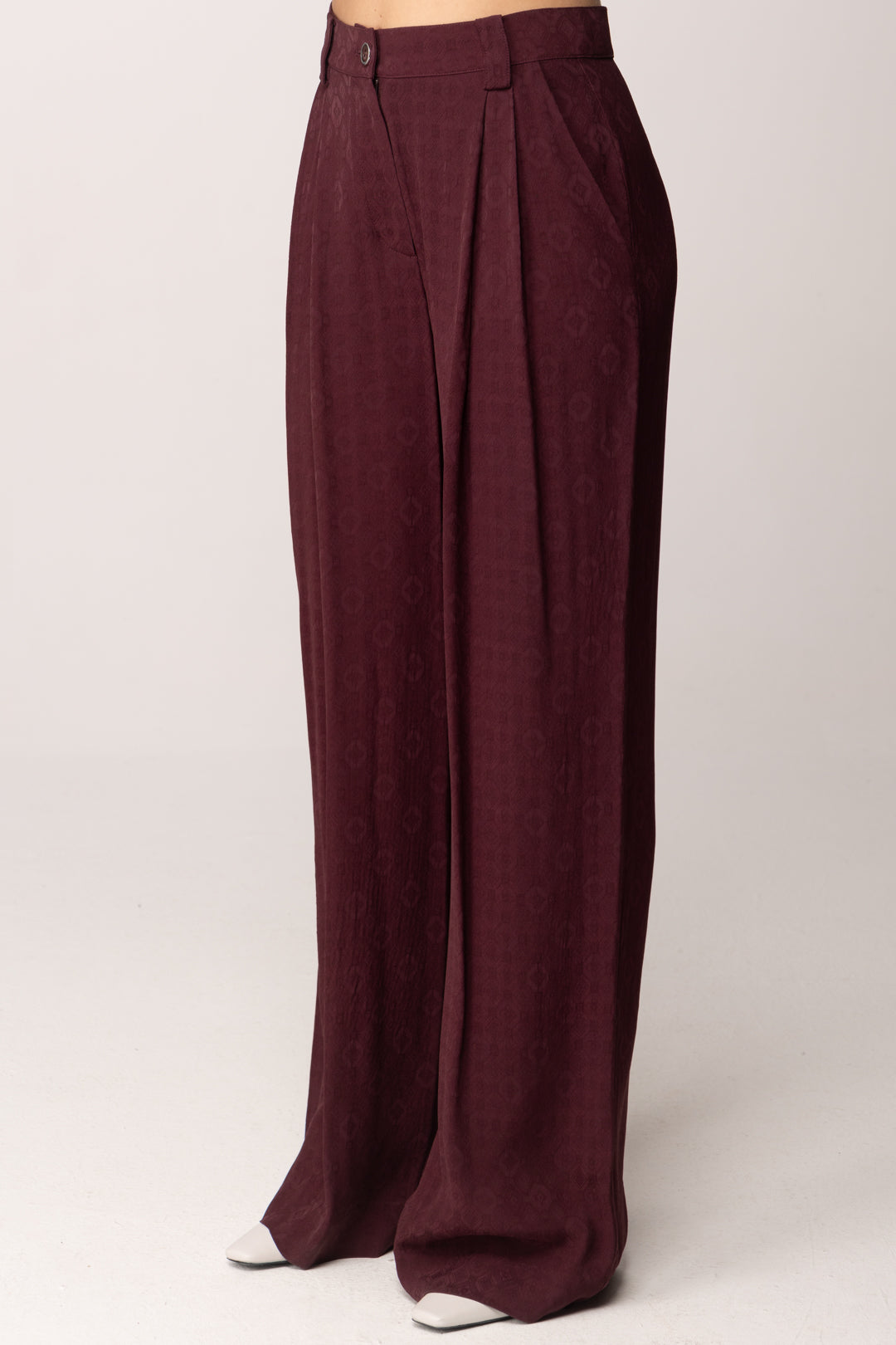 Pinko Pantaloni In Jacquard con Motivo Cravatteria 106203 A33H RR7