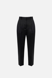 Elisabetta Franchi Pantaloni In Raso Stretch con Pinces PA20366E2 NERO