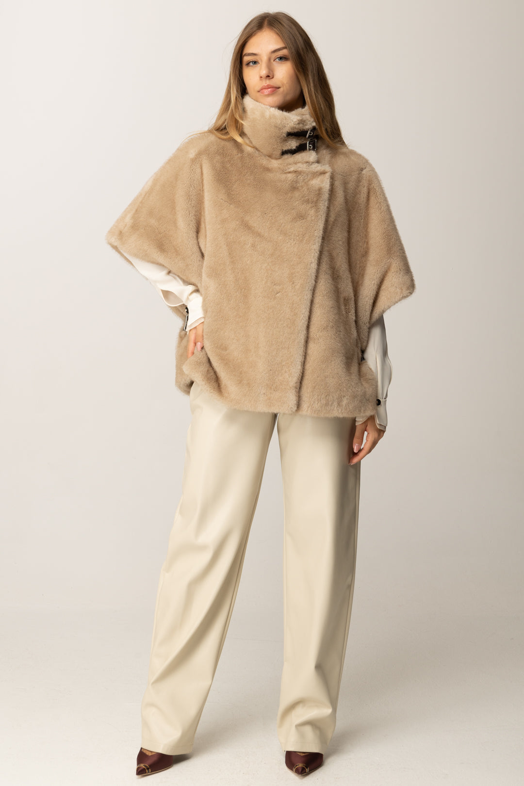 Pinko Pantaloni In Tessuto Spalmato BEIGE G. MAROSO