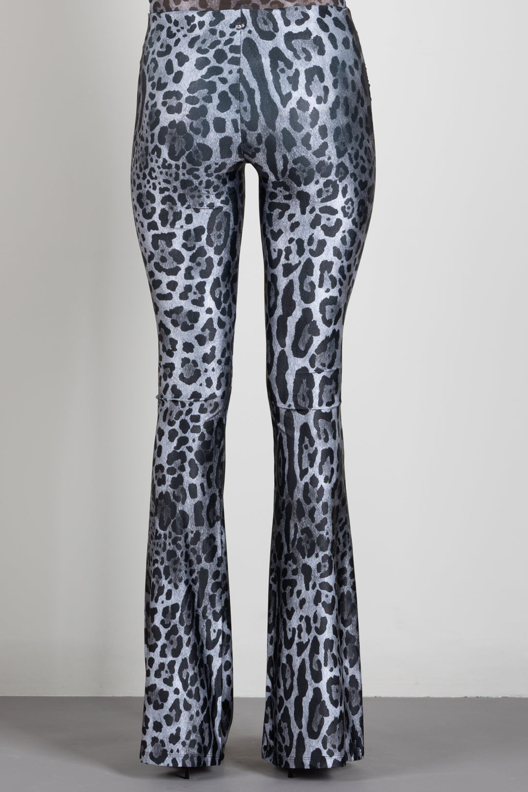Aniye By Pantaloni Jodi Flared con Stampa Animalier 181187 GRAY LEO :AI26