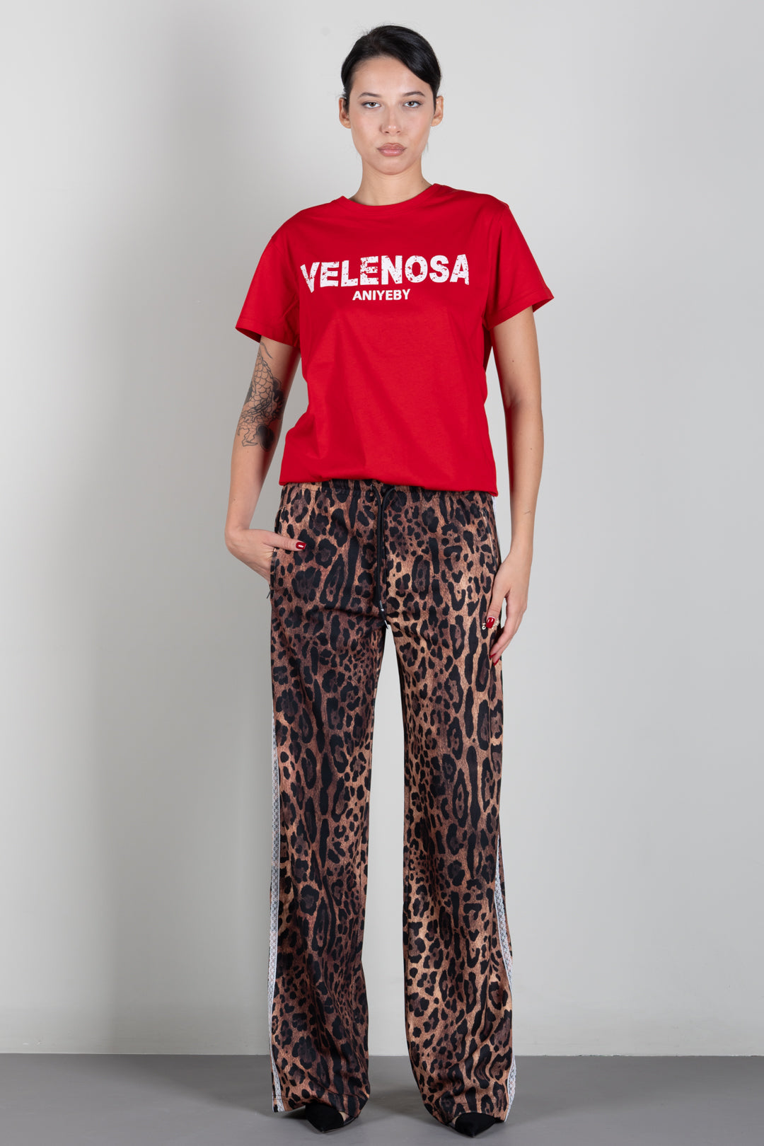 Aniye By Pantaloni Jogger Jodie Animalier 181064 HOT LEO : AI26
