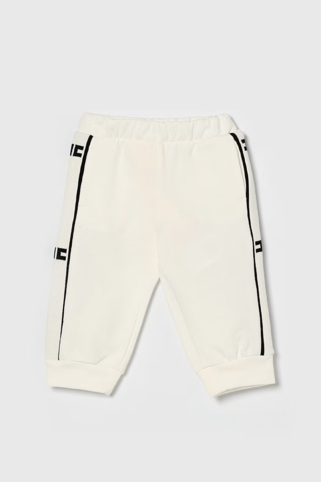 Elisabetta Franchi Bambina Pantaloni Jogging con Banda Laterale Logo EGPA0910FF002.0275