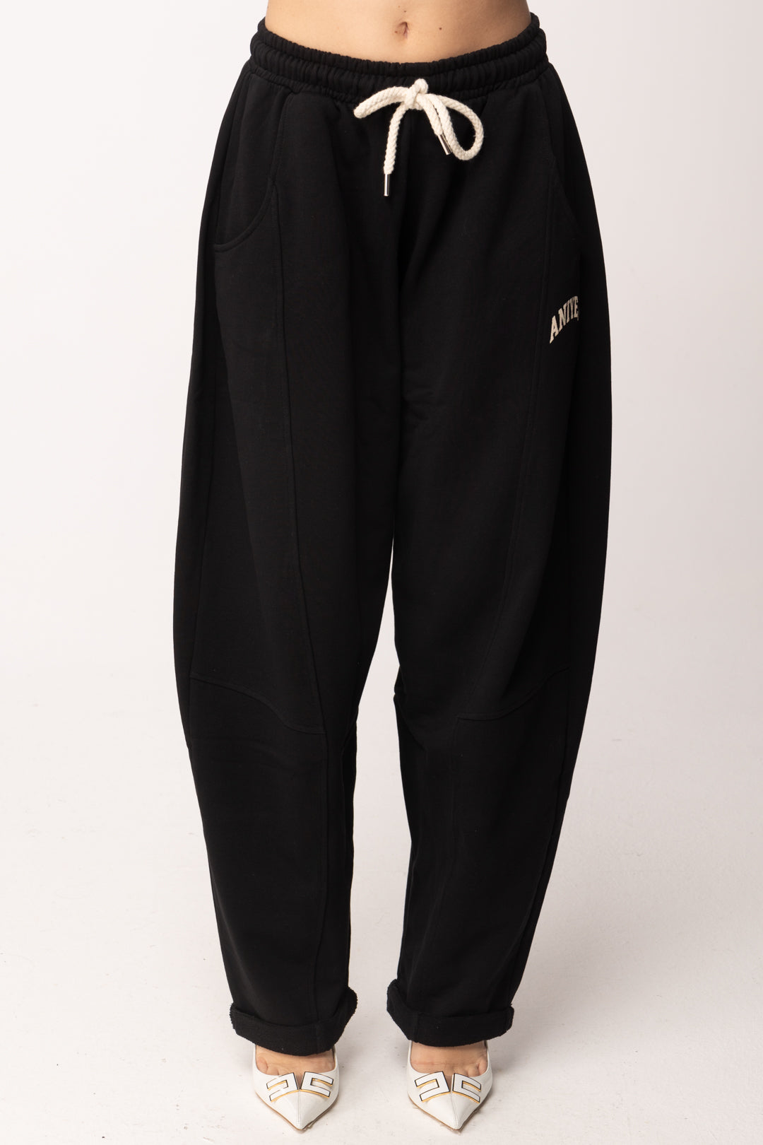 Aniye By Pantaloni Jogging con Coulisse 185296 BLACK PE26