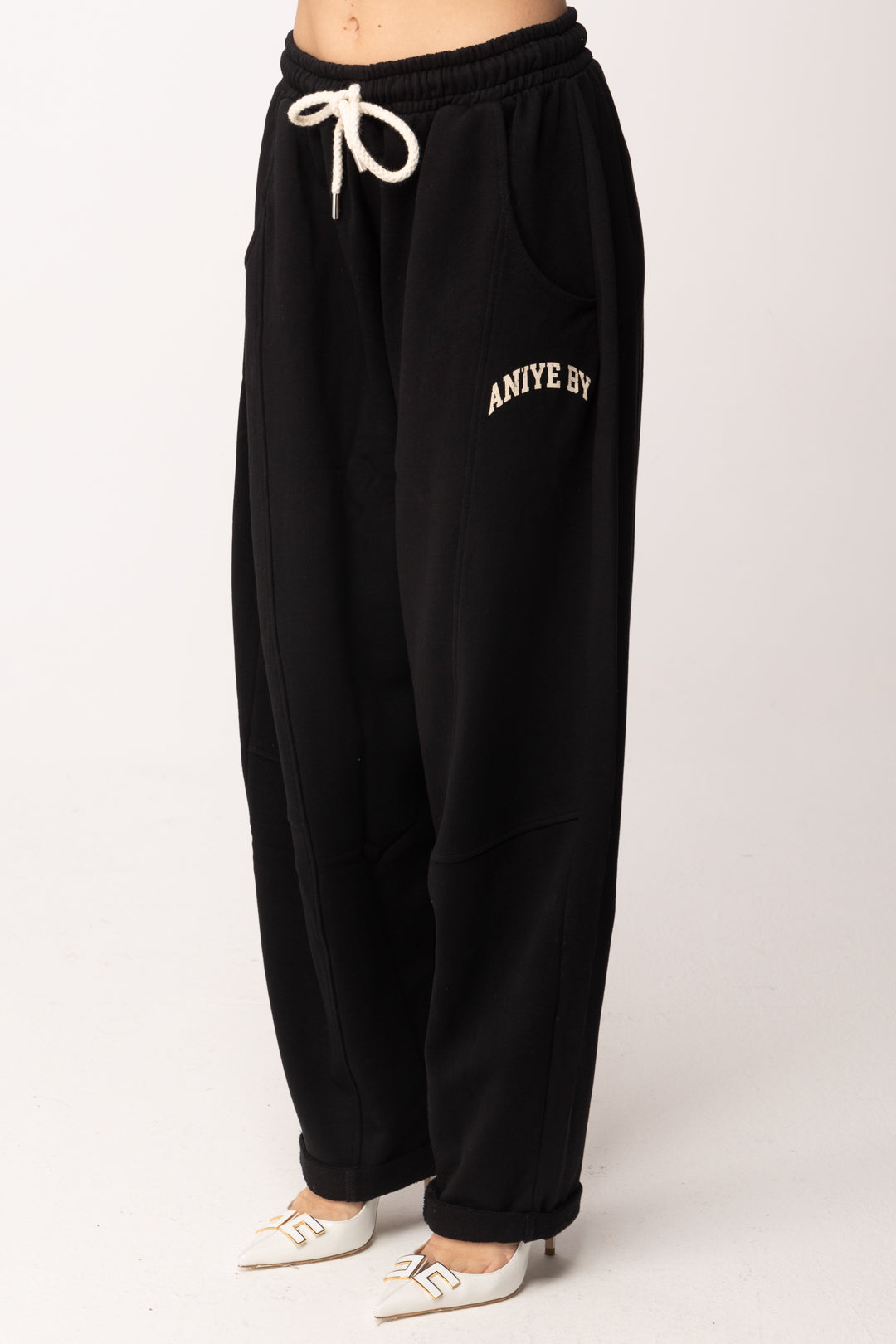 Aniye By Pantaloni Jogging con Coulisse 185296 BLACK PE26
