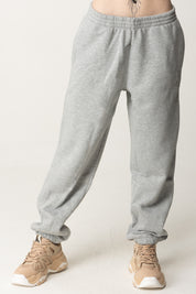 Patrizia Pepe Pantaloni Jogging con Elastico Alla Caviglia LIGHT GRAY MELANGE