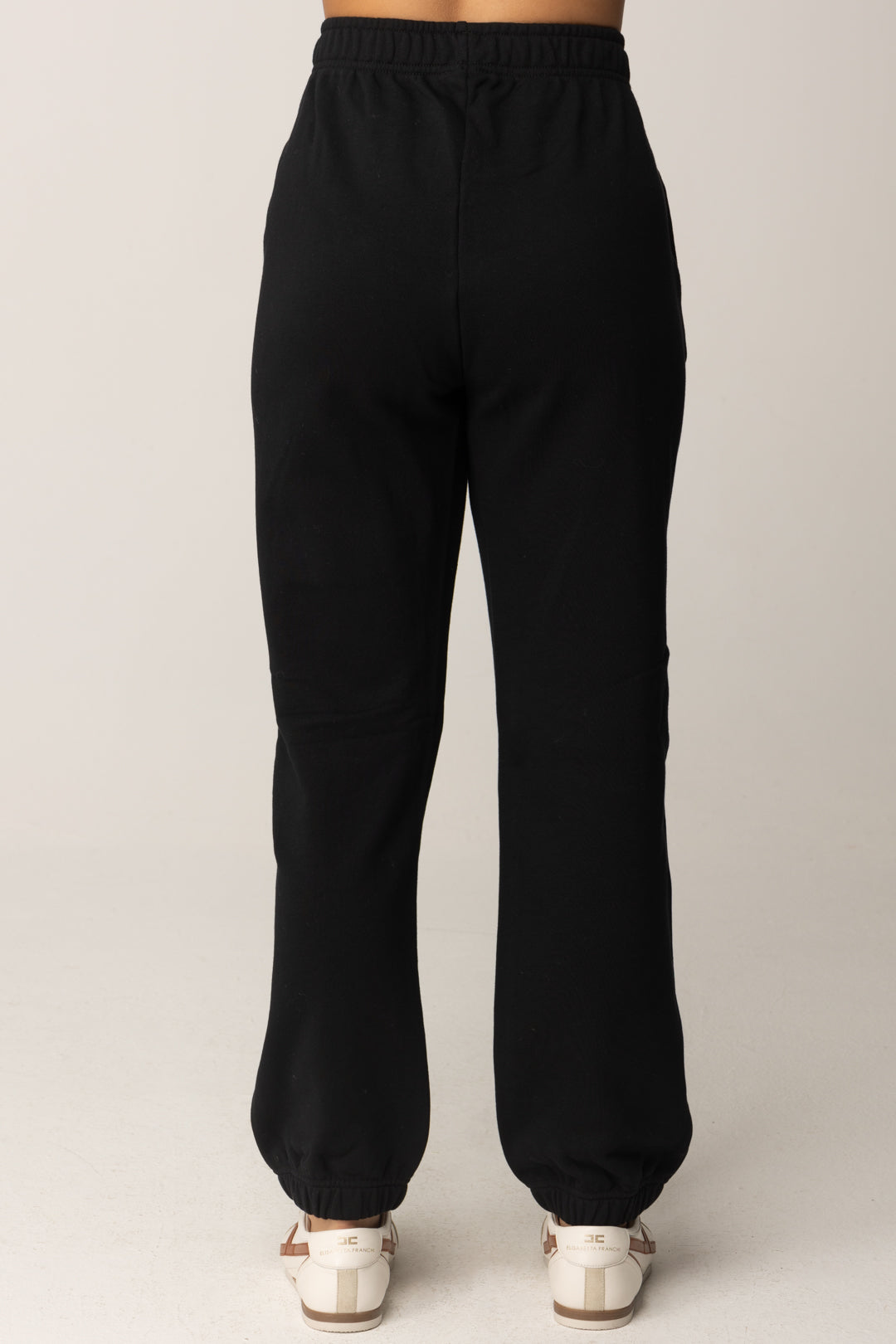 Pinko Pantaloni Jogging con Logo Love Birds NERO LIMOUSINE