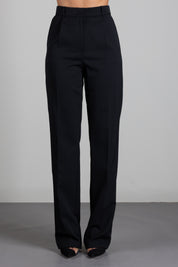 Elisabetta Franchi Pantaloni Lunghi In Gabardina PA19066E2 NERO