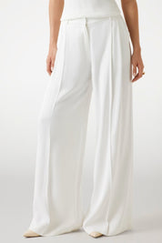Marciano By Guess Pantaloni Nina Wide Leg In Misto Lana 5YGB04 7340A WHITE PEAKS