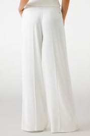 Marciano By Guess Pantaloni Nina Wide Leg In Misto Lana 5YGB04 7340A WHITE PEAKS
