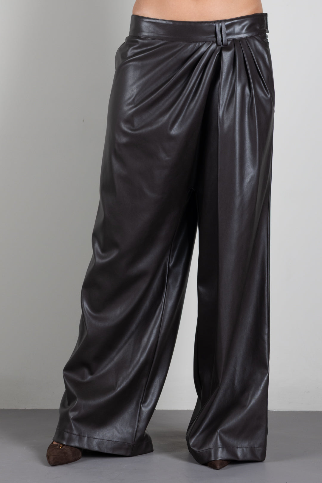 Aniye By Pantaloni Over Caly In Nappa 181009 CHOCO :AI26