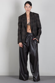 Aniye By Pantaloni Over Caly In Nappa 181009 CHOCO :AI26