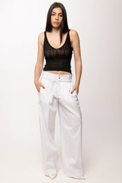 Aniye By Pantaloni Over Costanza con Coulisse 185089 BLANC :PE26