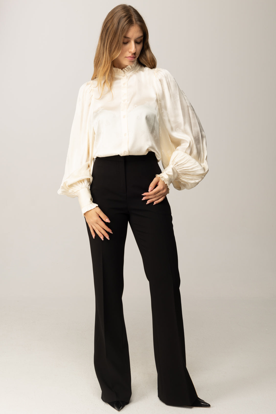 Twin-set Pantaloni Palazzo 252TT2232 NERO