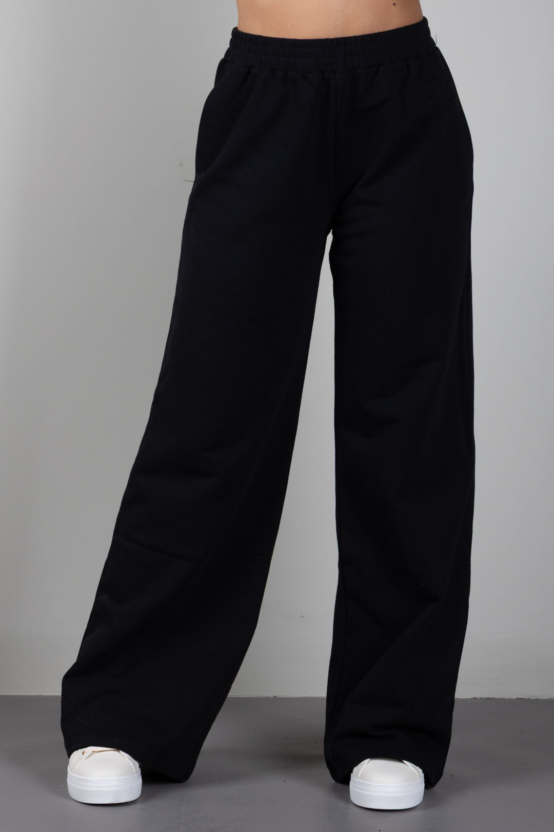 Elisabetta Franchi Bambina Pantaloni Palazzo con Logo EFPA328CFF017.N000