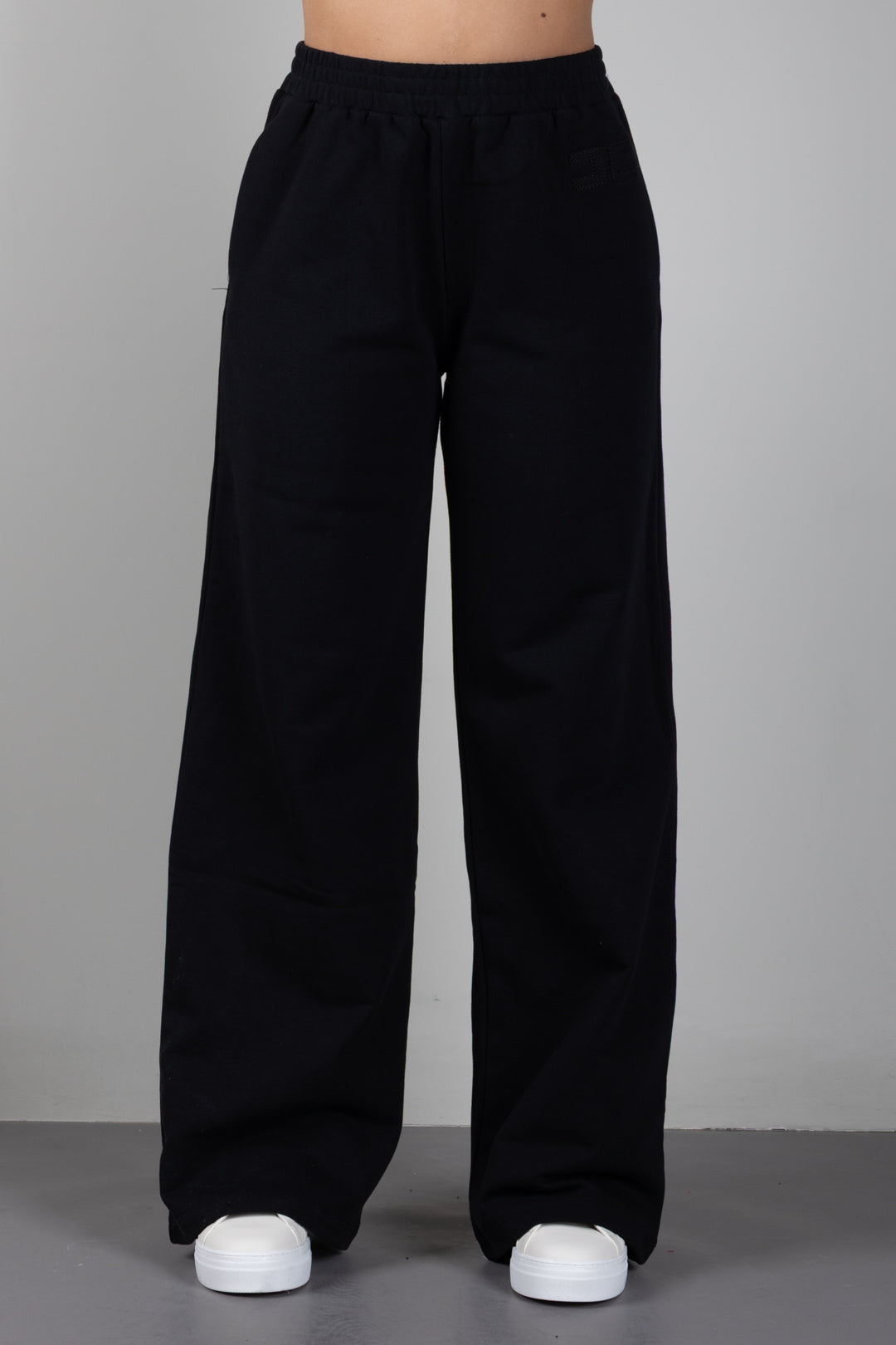 Elisabetta Franchi Bambina Pantaloni Palazzo con Logo EFPA328CFF017.N000