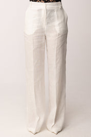 Imperial Pantaloni Palazzo con Pince P9990100V BIANCO