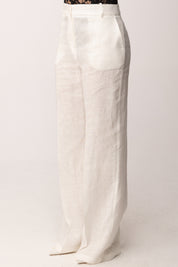 Imperial Pantaloni Palazzo con Pince P9990100V BIANCO
