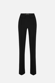 Elisabetta Franchi Pantaloni Palazzo In Doppio Crêpe Stretch PA19666E2 NERO