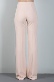 Elisabetta Franchi Pantaloni Palazzo In Doppio Crêpe Stretch PA19666E2 NUDE