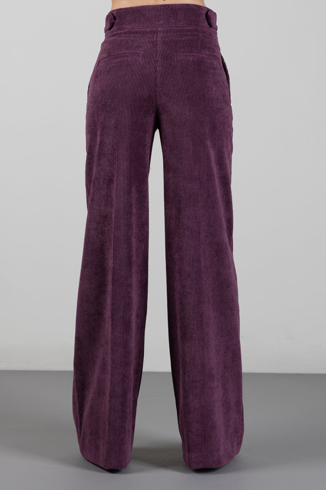 Manila Grace Pantaloni Palazzo In Velluto a Coste P015PU PORT ROYALE :AI26