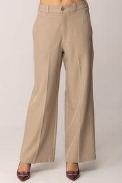 Khloe Femme Pantaloni Palazzo Sartoriali BEIGE