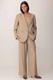 Khloe Femme Pantaloni Palazzo Sartoriali BEIGE