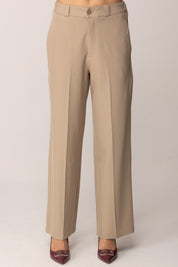 Khloe Femme Pantaloni Palazzo Sartoriali BEIGE