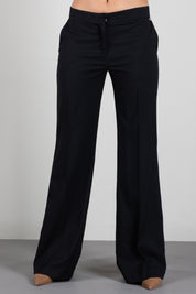 Aniye By Pantaloni Rio Flared con Piega Stirata 181099 BLACK :AI26